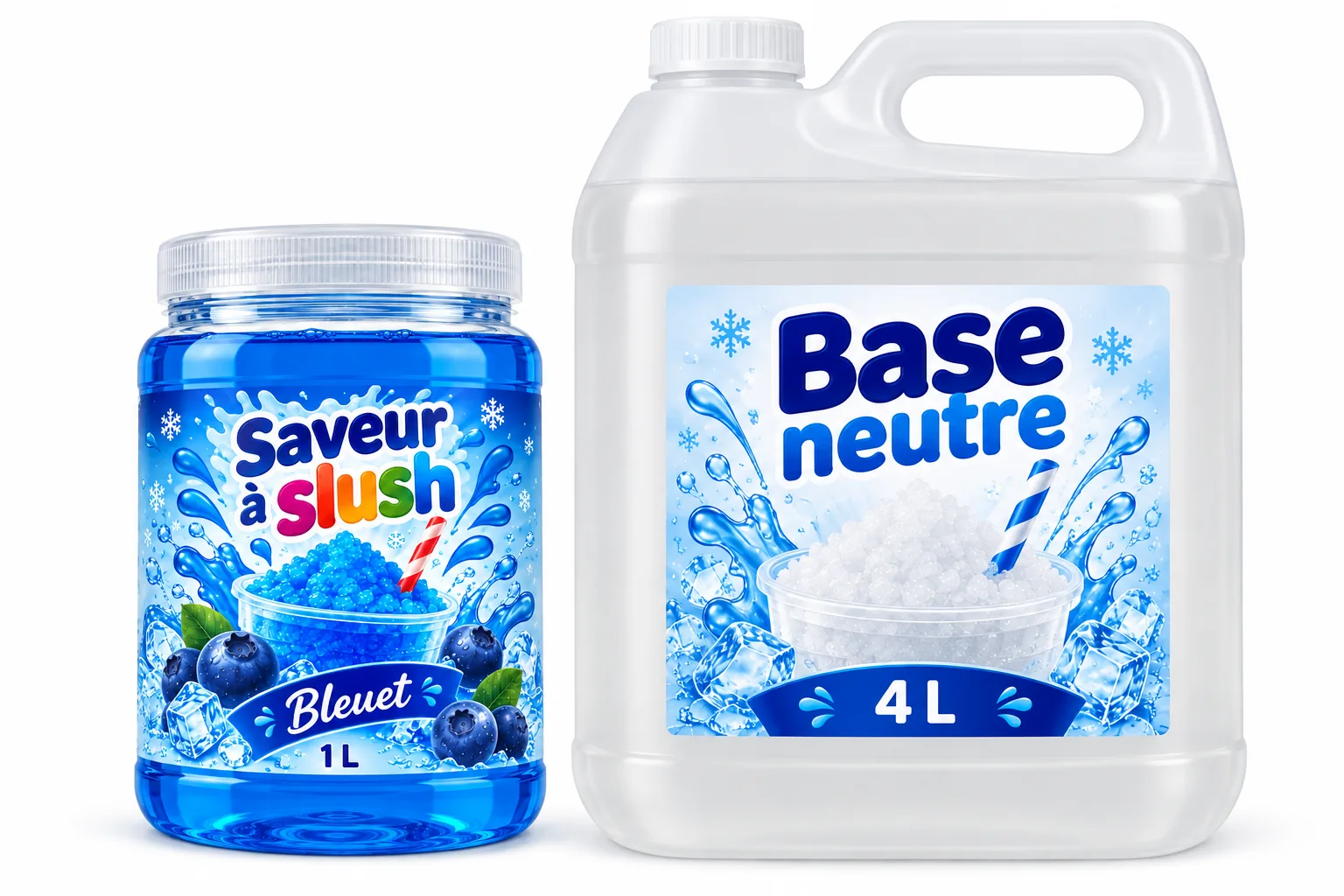 Saveur de slush concentré & Base neutre - Machine à slush ou Ninja slushi